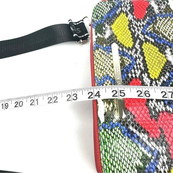 Steve Madden Crossbody Bag Faux Snakeskin Leather Colorful Handbag Purse NEW - Picture 15 of 15
